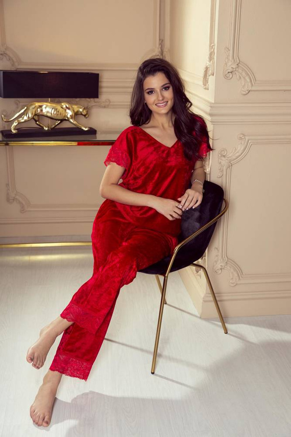 631 Milagros Damen-Schlafanzug Forex - rot