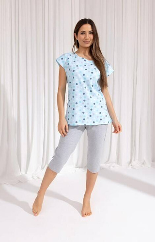 690 Regina Damenpyjama, grün