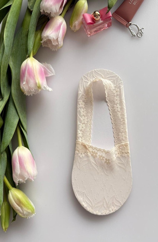 Damen Ballerina-Socken Magnetis Spitze mit Silikon – unsichtbare Füßlinge