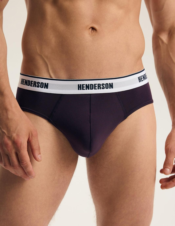 Henderson Free 45786 Herren-Slips 2er-Pack Baumwolle Marineblau