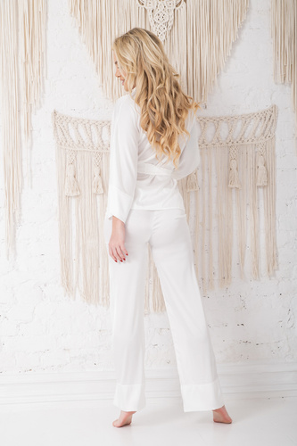 Perai Damen-Pyjama-Set Kalimo - ecru