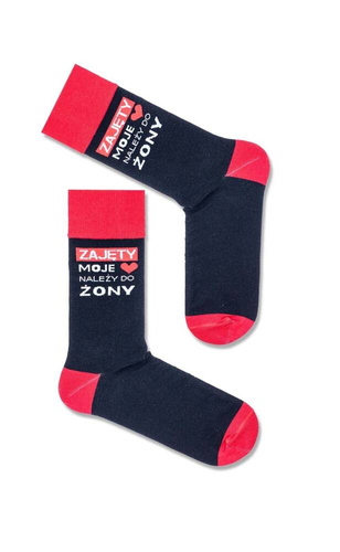 0125-016 Valentinstag Milena Herrensocken – schwarz