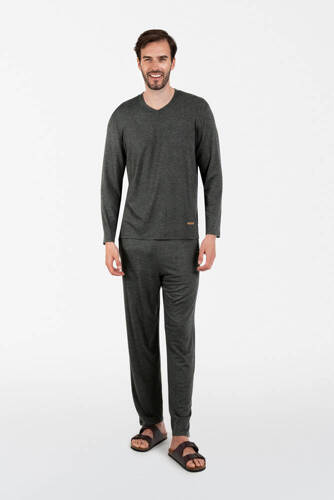 Akord Herren Schlafanzug lange Ärmel, lange Hose Italienische Mode - c.melanÅ¼