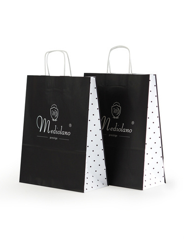 Milano Geschenktüte, schwarz, klein