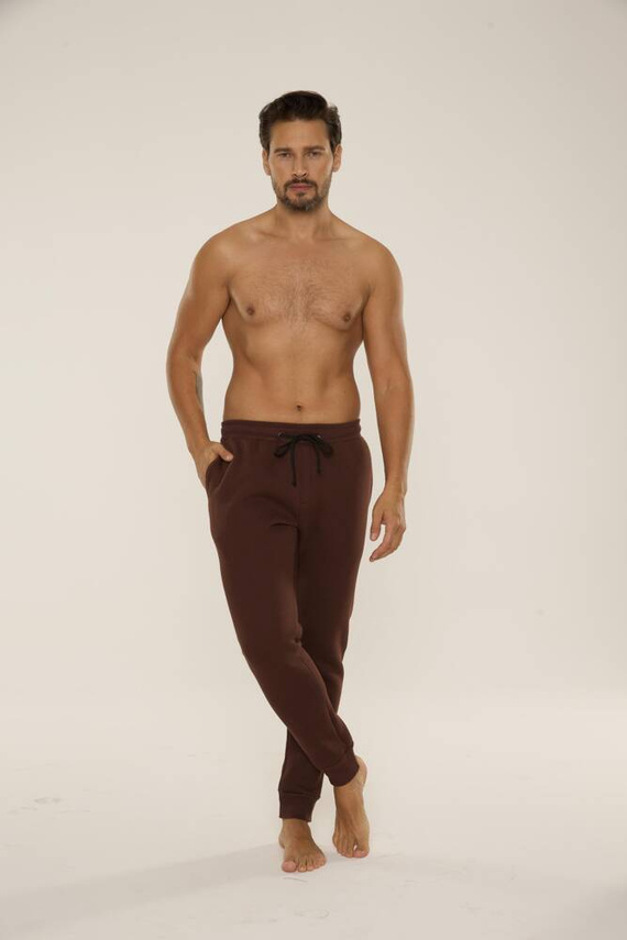 813 Indigo Herren Trainingsanzug von De Lafense - schokolade