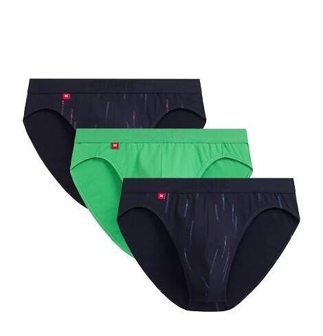 3MP-193 A'3 Atlantic Herren-Slip – Marineblau-Grün