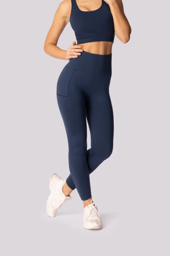 Base Damen-Leggings Mona Marineblau
