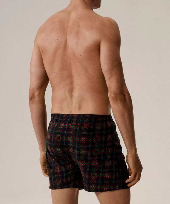 Boxershorts 2GMB-013 Atlantikgrün-Marineblau – Herren-Boxershorts aus Baumwolle im 2er-Pack