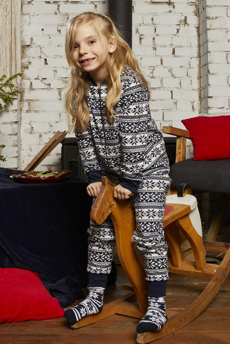 Alaska Kinder Overall Italian Fashion - navy blau