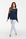 Schlafanzug lang navy blau