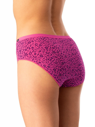 Damen-Slip Key LPC 760 rosa marineblau – Baumwolle, bequem, 2er-Set