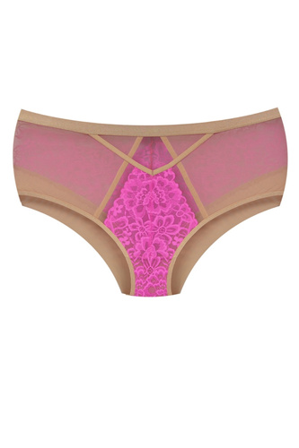 Mediolano Crazy Pink 19249 Vollschlupf-Slip aus Spitze Beige-Rosa
