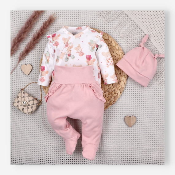 Nini Baby-Halbstrampler Little Mouse 100% Bio-Baumwolle – Made in Polen