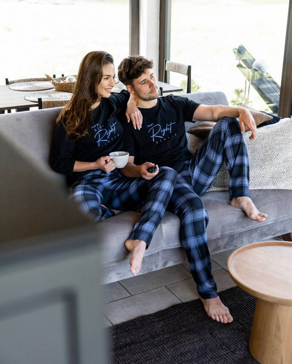 Sensis Victor Herren Schlafanzug - schwarz 