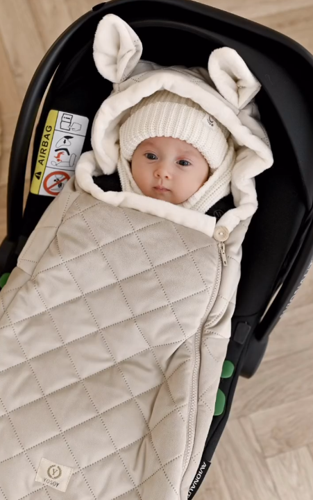 Norwegen Schlafsack für den Yosoy-Autositz – beige