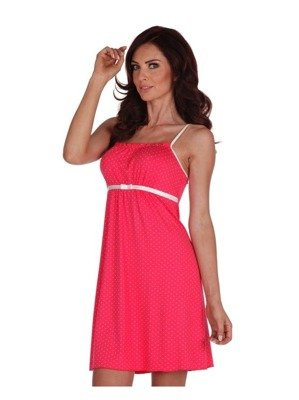 918 Dots Forex trägerloses Nachthemd - Himbeere