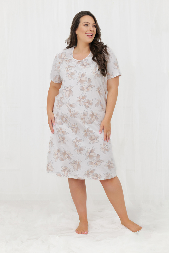 Empiria Nachthemd 100% Baumwolle Italian Fashion