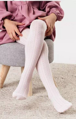art.071 Braid Mädchenstrumpfhose Steven - weiß