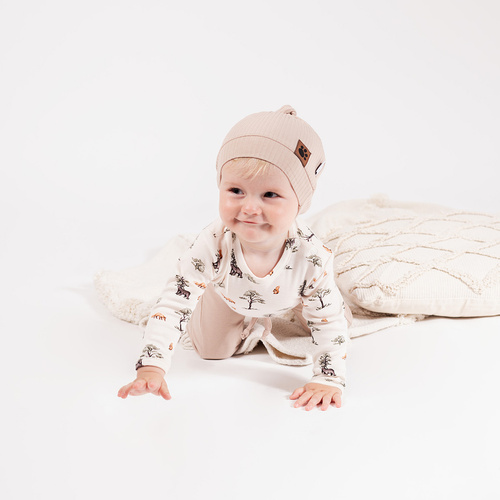 218094 Yogi Bear Baby-Body Nicol – Baumwolle, lange Ärmel, Waldmuster