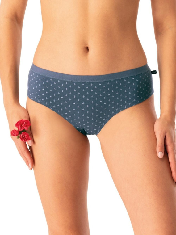 Damen-Slip Key LPN 742 Graphit – Baumwolle, bequem, 2er-Set