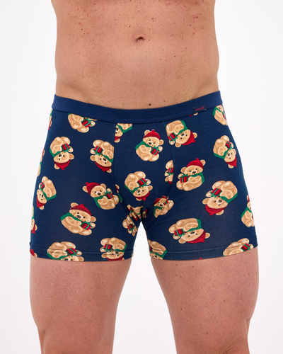 007/83 Cornette – Weihnachts-Boxershorts für Herren, 95 % Baumwolle, 5 % Elastan, verpackt in einer Box