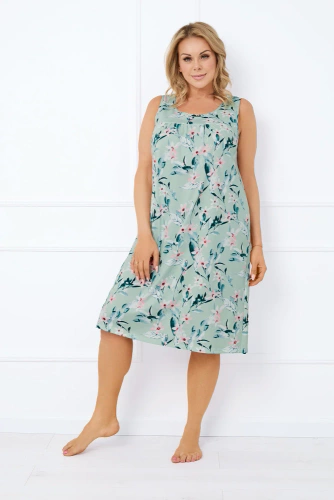 Alwea Nachthemd, breiter Träger Italian Fashion - grün