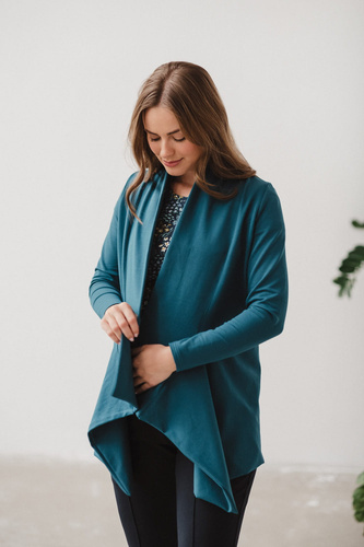 Mama Wrap Milk&Love Umstandsstrickjacke, Marineblau