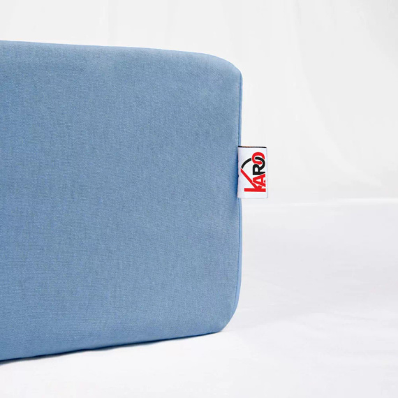 Constance Jersey-Spannbettlaken KARO – blau 009