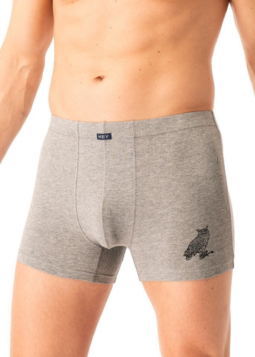 Herren-Boxershorts MXH 703 Key, Grau – Baumwolle, bequem, in eleganter Box