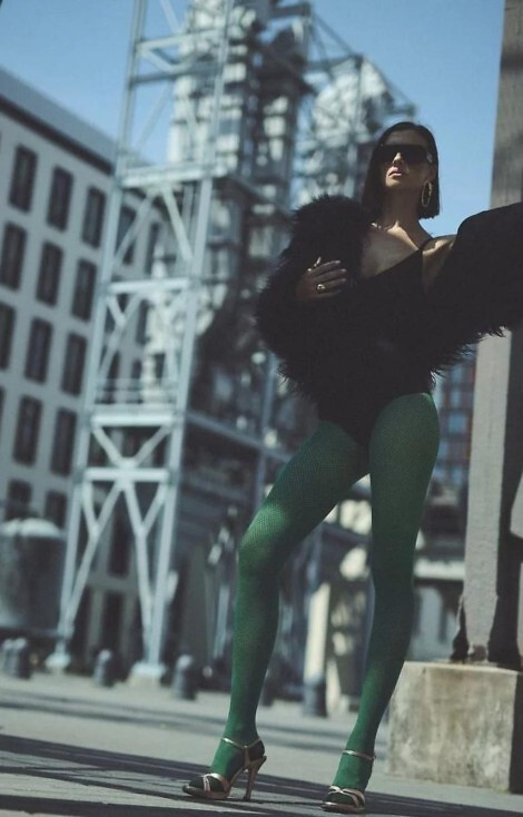 1236 Galia Strumpfhose 80 den Gabriella Botigla – gemustert, Samt, 3D-Technologie