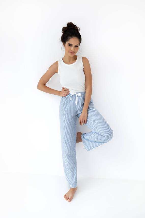 Sensis Dagna Damen-Pyjama – Cremeblau