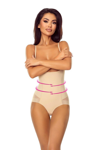 Body 7006 Ofelia Lapinee Beige Shapewear-Body unter der Brust Figurformend