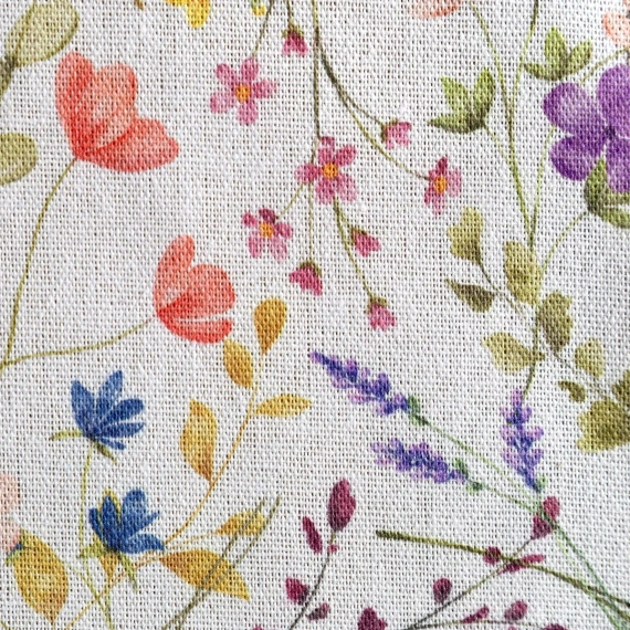 Tischdecke ANNA Eurofirany fleckenabweisend weiß-lila Blumen