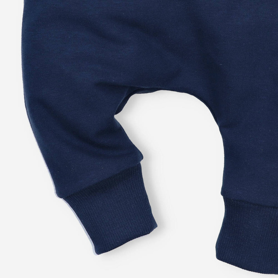 ABN-4518/GRASnini Jogginghose aus Bio-Baumwolle, Marineblau