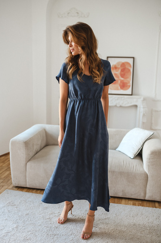 Milk & Love Lovely Dress Long Umstands- und Stillkleid in Dunkelblau