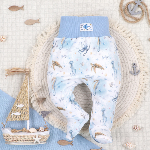 ABN-5456 Sea Of Joy Nini Baby-Schlafanzug – Bio-Baumwolle, elastischer Bund