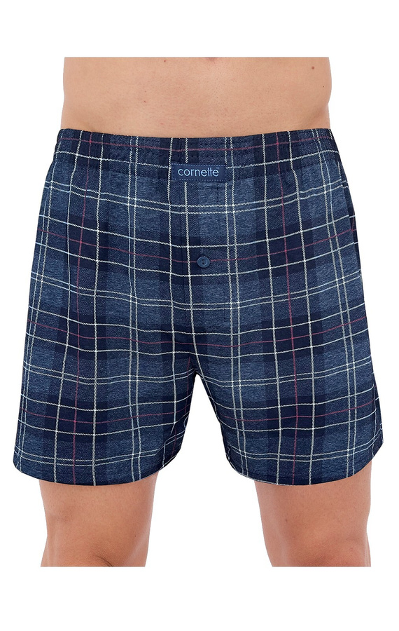 945/06 Cornette Herren-Boxershorts – 3er-Pack Baumwolle, Grau/Marineblau