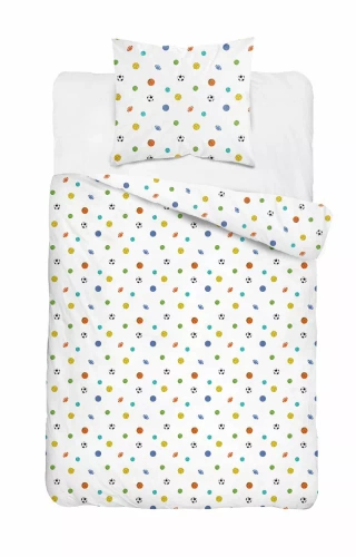 5442 A Sportowy Sen Kinder-Baumwollbettwäsche Detexpol weiß