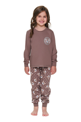 Doctor Nap 7509 Bear Club Kinder Baumwoll-Pyjama lang mit Taschen