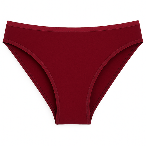 004 Limited Damen-Höschen De Lafense - klassisch, niedrige Leibhöhe, Viskose - bordeauxrot