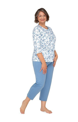 201 Maria II Martel Damenpyjama – Dunkelblau 29