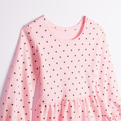 Mädchenbluse Nicol Tosia 225139 100% Baumwolle Rosa mit Volant