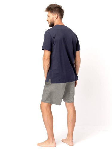 MNS 606 Herren-Pyjama Key, Graphit