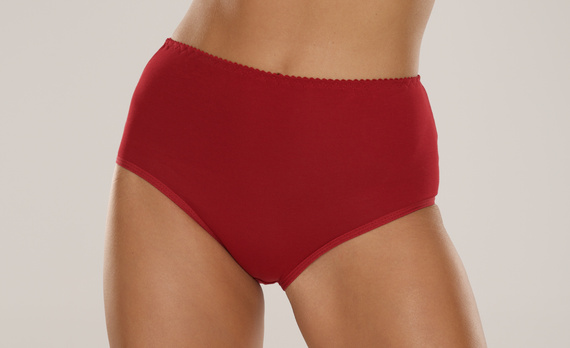 018 Sara Hochgeschlossener Slip De lafense - burgunderrot