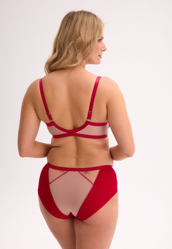 GFP 1273 Aina Gaia rot – klassisches Höschen aus Mikrofaser und Spitze