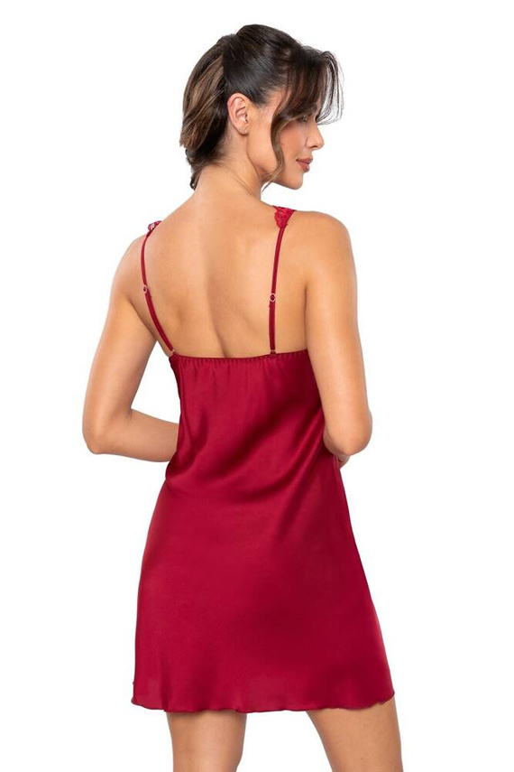 Mari Nachthemd Donna Burgunderrot