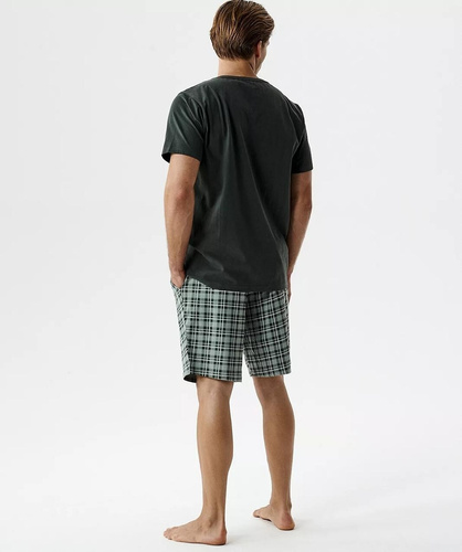 NMP-401 Sommer Herrenpyjama 100% Baumwolle Peach Effect