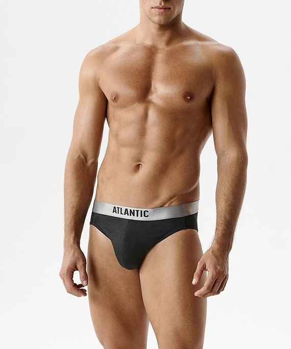 Sportliche Herren Slips Atlantic 2MP-1589 – perfektes Fit, elastischer Bund, 2er-Pack