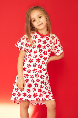 Mädchen Nachthemd Taro 3549 Nela rot 100% Baumwolle