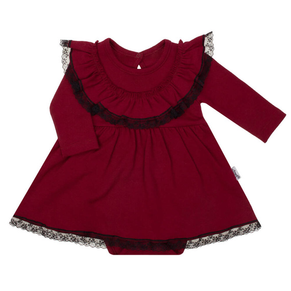 163176 Nicol Kleid-Body „Magic of Christmas“ – Burgunderrot